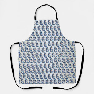 Snowman Christmas Elegant Winter Holidays Apron