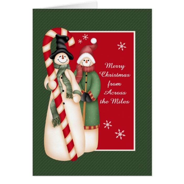 Snowman Christmas Greeting Greeting Cards
