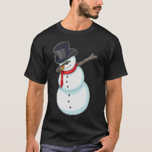 Snowman Christmas Hip Hop Dance Dab T-Shirt