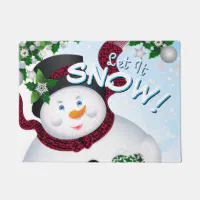 Winter Snowman Doormat | Funny Doormat | Outdoor Winter Decor | Front Door  Mat | Custom Doormat