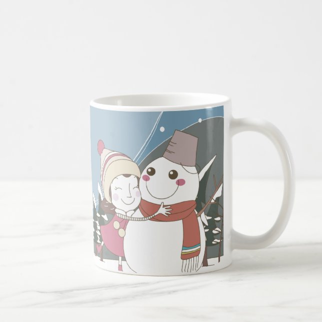 Snowman Christmas Holiday Holiday Mug (Right)