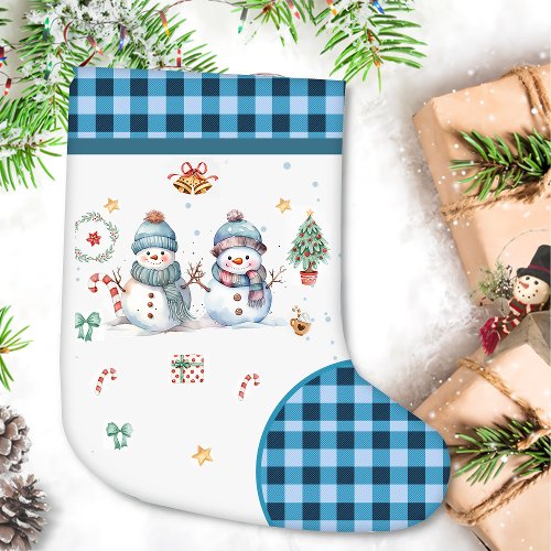 Snowman Christmas Holiday Small Christmas Stocking