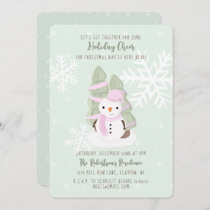 Snowman Christmas Invitation