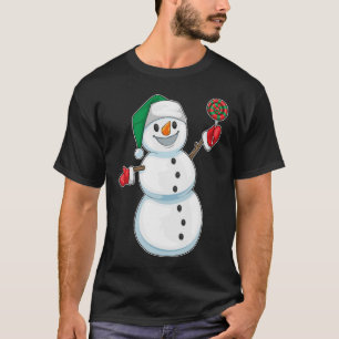 Snowman Christmas Lollipop T-Shirt