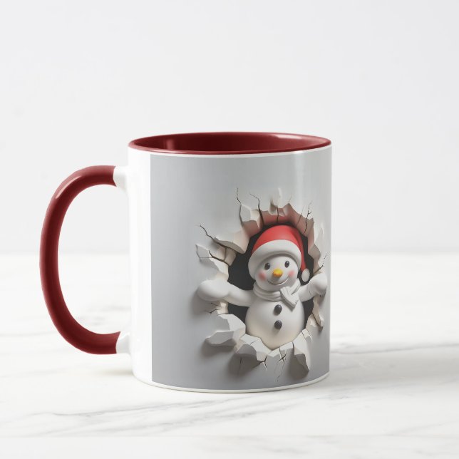 Snowman Christmas Mug (Left)