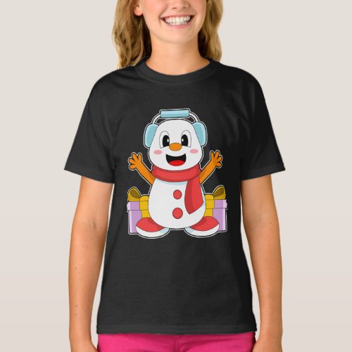 Snowman Christmas Music T_Shirt