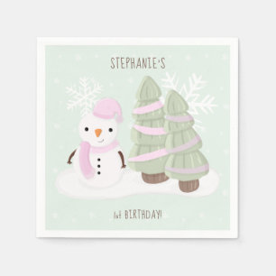 Snowman Christmas Napkins