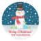Snowman Christmas Personalized Sticker