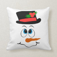 Snowman Christmas Pillow for the Holidays