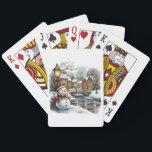 Snowman Christmas Playing Cards<br><div class="desc">A Nice Deck Of Snowman Christmas Playing Cards.</div>
