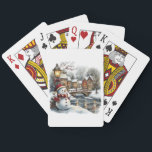 Snowman Christmas Playing Cards<br><div class="desc">A Nice Deck Of Snowman Christmas Playing Cards.</div>