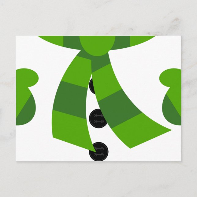 Snowman Christmas Postcard (Front)