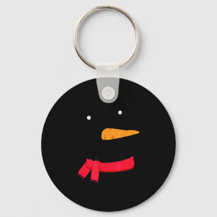 Snowman, Christmas Snowman Face Keychain