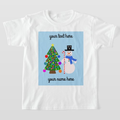 Snowman  Christmas Tree 4 T_Shirt 