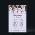 Snowman christmas word search game<br><div class="desc">Snowman christmas word search game</div>