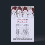 Snowman christmas word search game<br><div class="desc">Snowman christmas word search game</div>