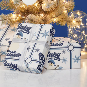 Snowman Christmas Wrapping Paper