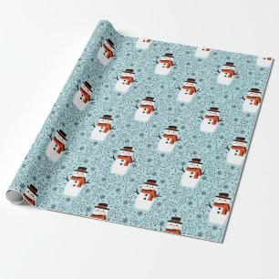 Snowman Christmas Wrapping Paper
