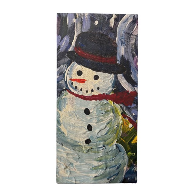 Snowman Cloth Napkin Set (Half Fold)