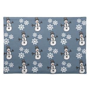 Snowman Cloth Placemat