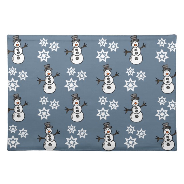 Snowman Cloth Placemat (Front)