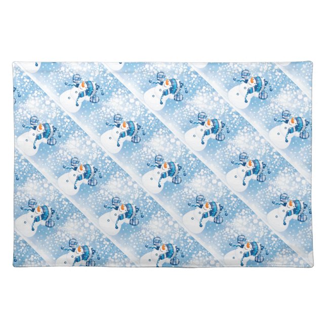 Snowman Cloth Placemat (Front)