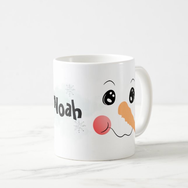 Snowman Cocoa Add NAME Winter Cup Stocking Stuffer (Front Right)