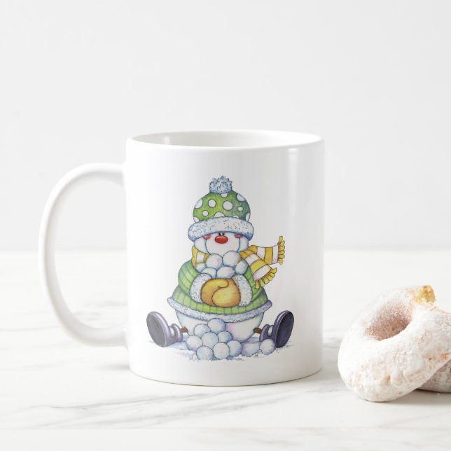 Snowman Coffee Mug (With Donut)