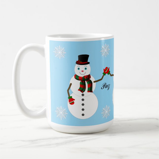 snowman coffee mug (Left)