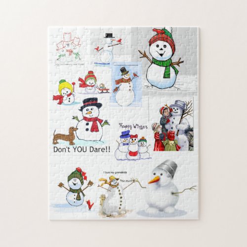 Snowman Cold Outside Jigsaw Puzzle