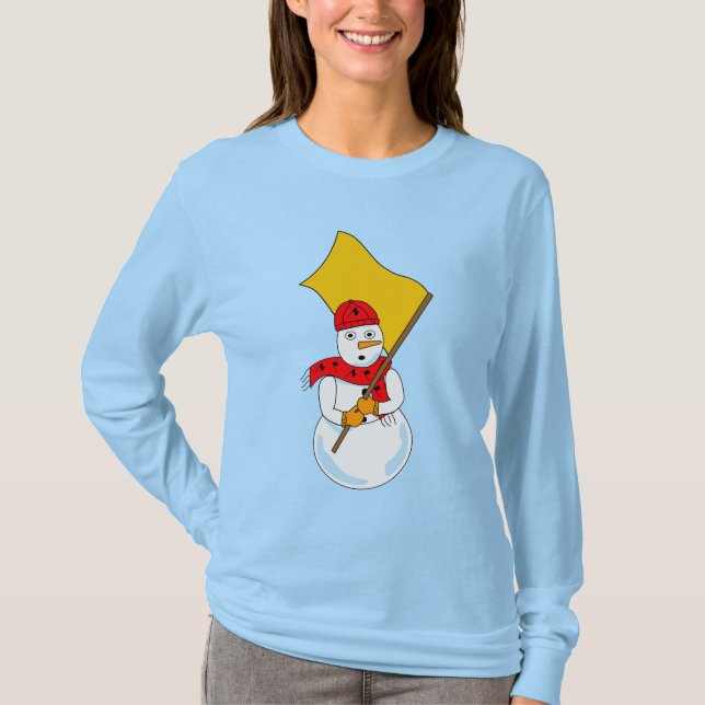Snowman Colorguard  T-Shirt (Front)
