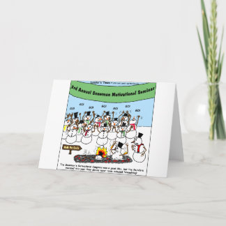 Snowman Convention Funny Christmas Gifts & Tees Holiday Card