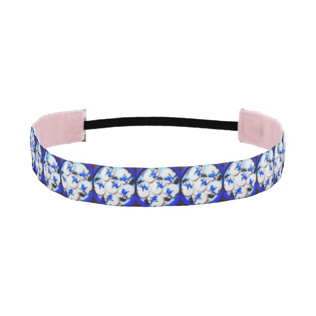 Snowman Cookies Athletic Headband (Front)