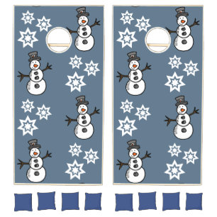 Snowman Cornhole Set