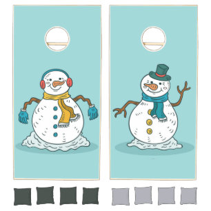 Snowman Cornhole Set