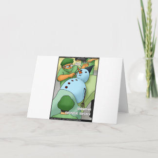 Snowman Cosmetic Surgery Funny Gifts Tees Cards