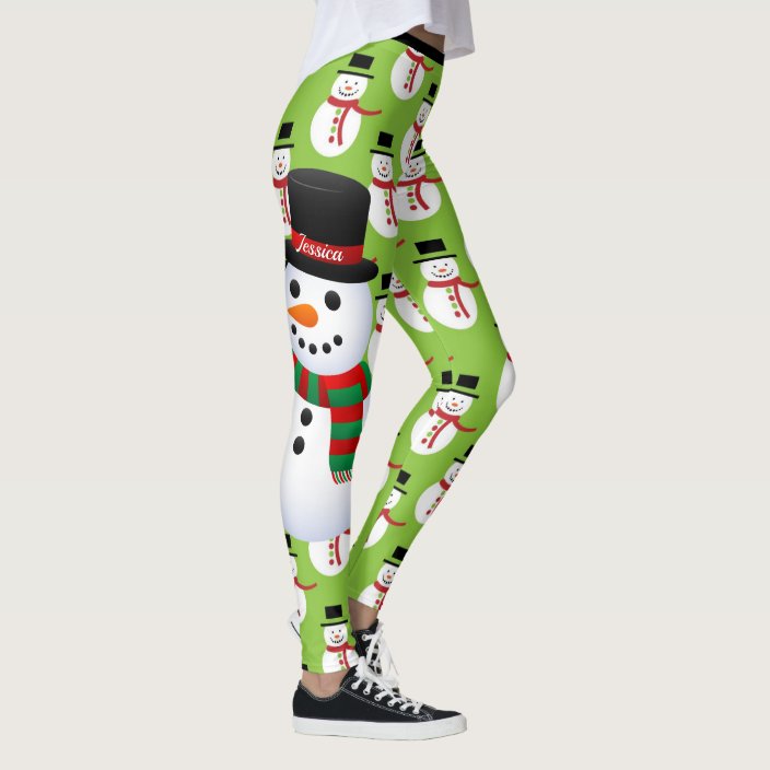 christmas running leggings