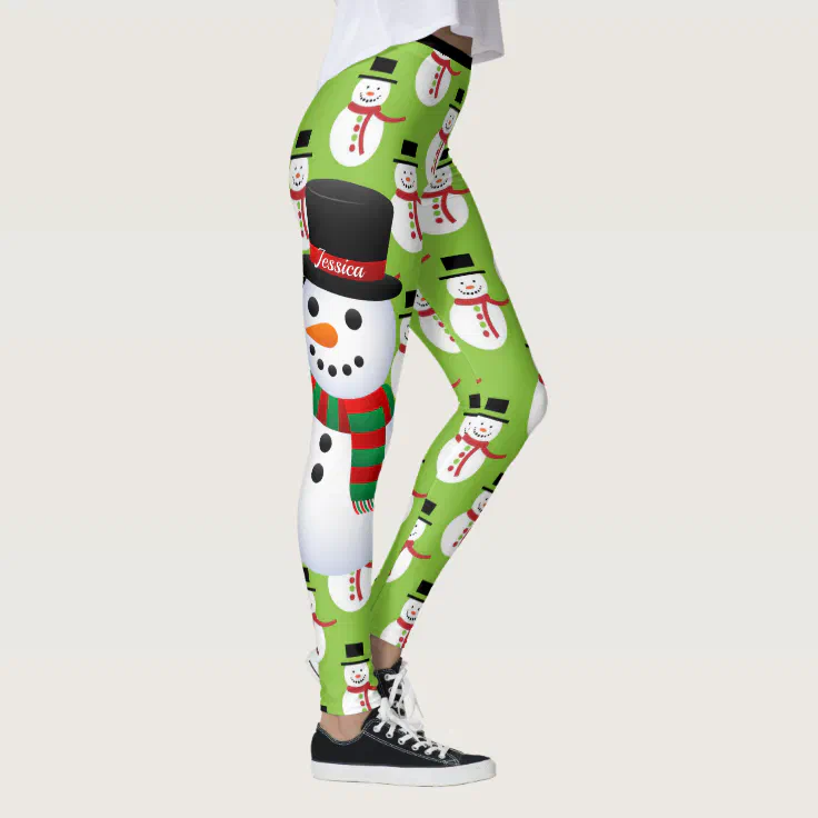 christmas running tights