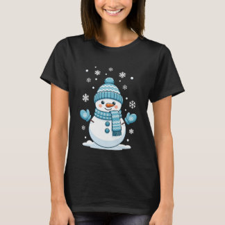 Snowman Cute Christmas Winter Holiday T-Shirt