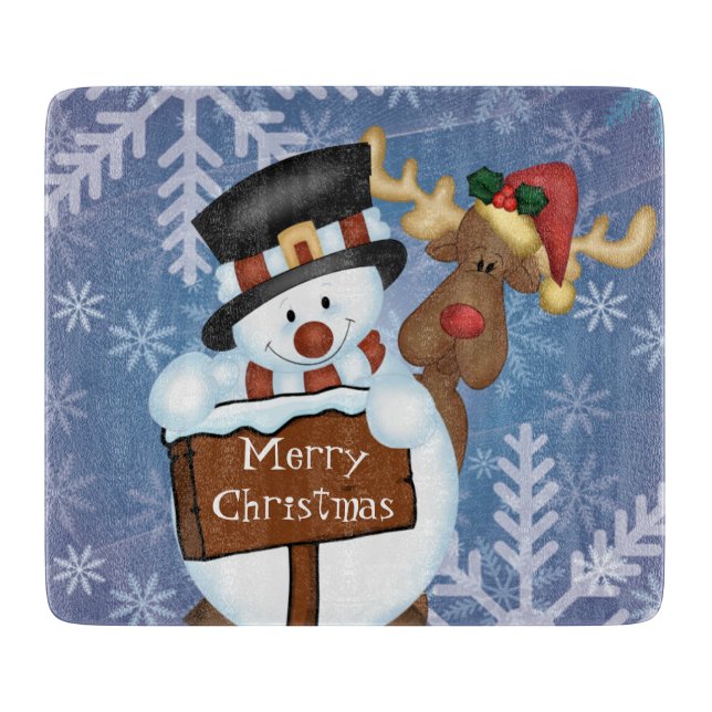Snowman Cutting Board (Front)