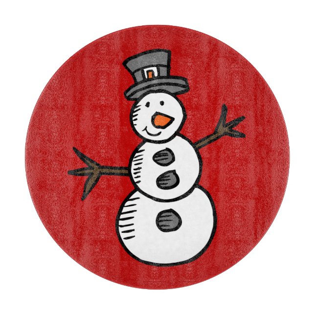 Snowman Cutting Board (Front)