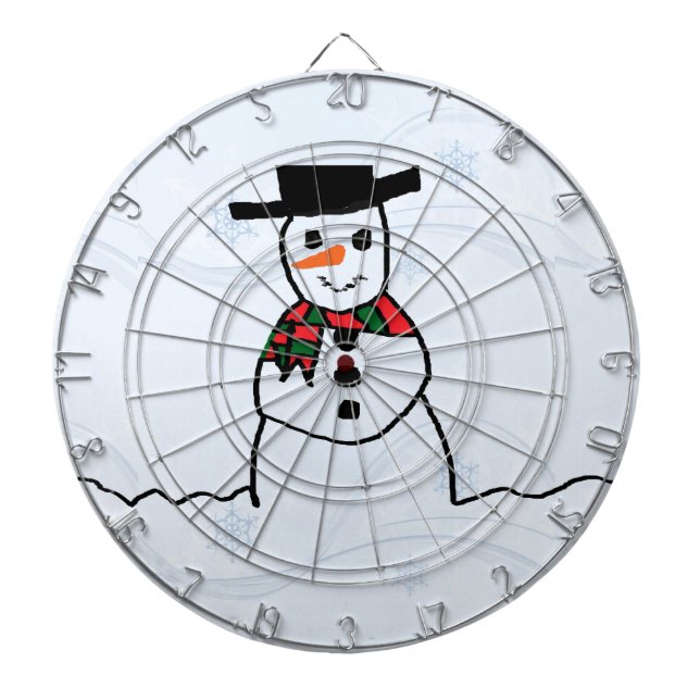 Snowman Dart Board (Front)