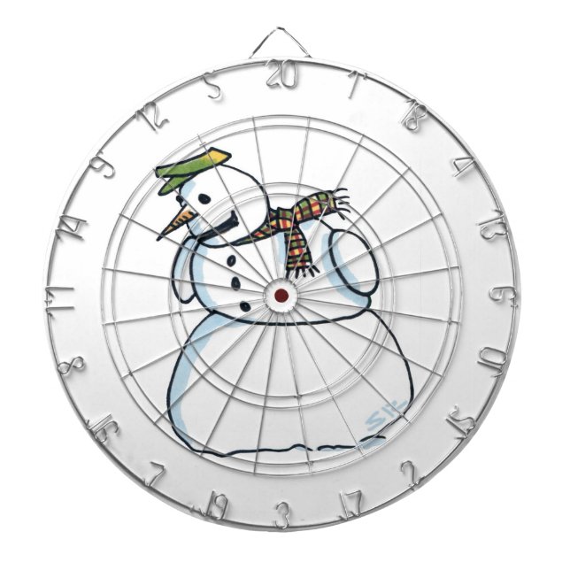 Snowman dartboard (Front)
