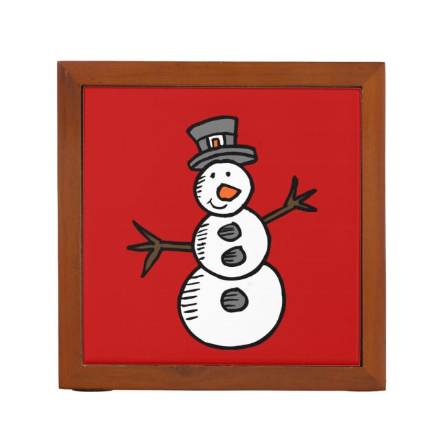 Snowman Desk Organizer (Front)