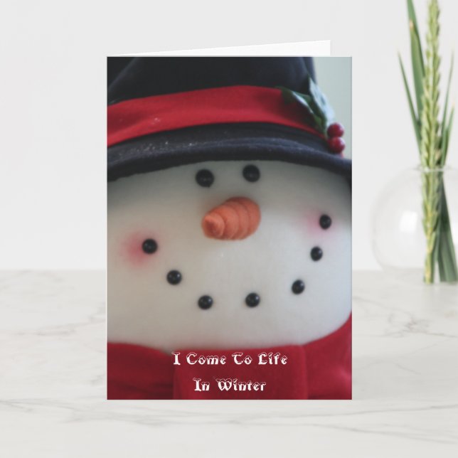 Snowman Dream Card (Front)