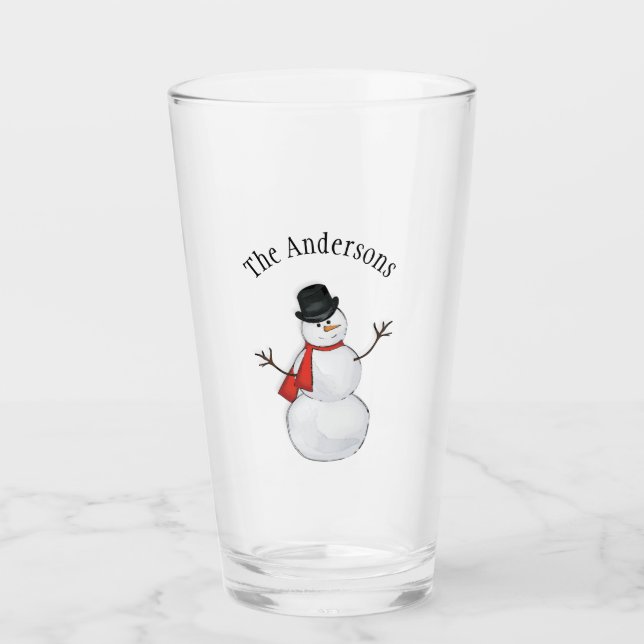 Snowman Editable Glass (Front)