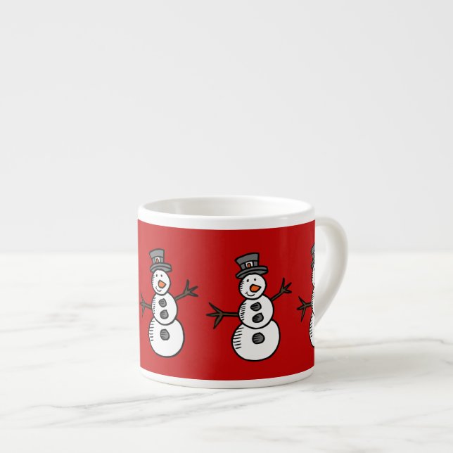 Snowman Espresso Cup (Front Right)