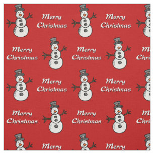 Snowman Fabric