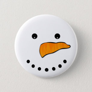 Snowman Face Button