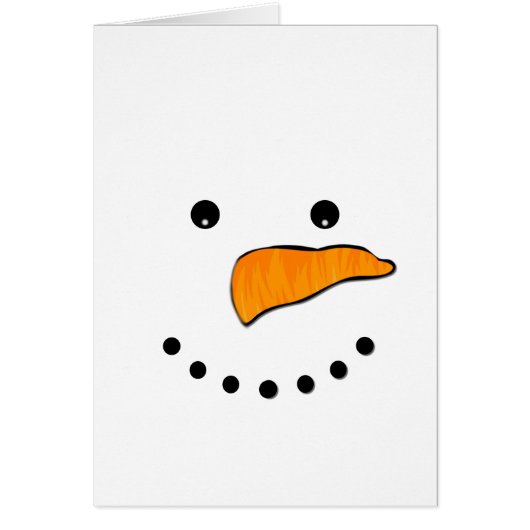 Snowman Face Cards (Front)